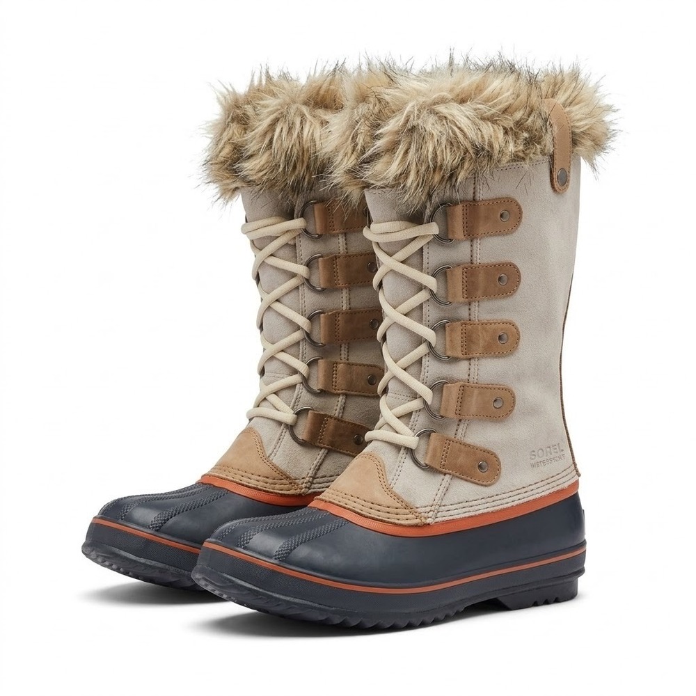 Sorel Joan of Arctic Waterproof Winter Snow Boots Women's Size 7 NL1540-102 Tan